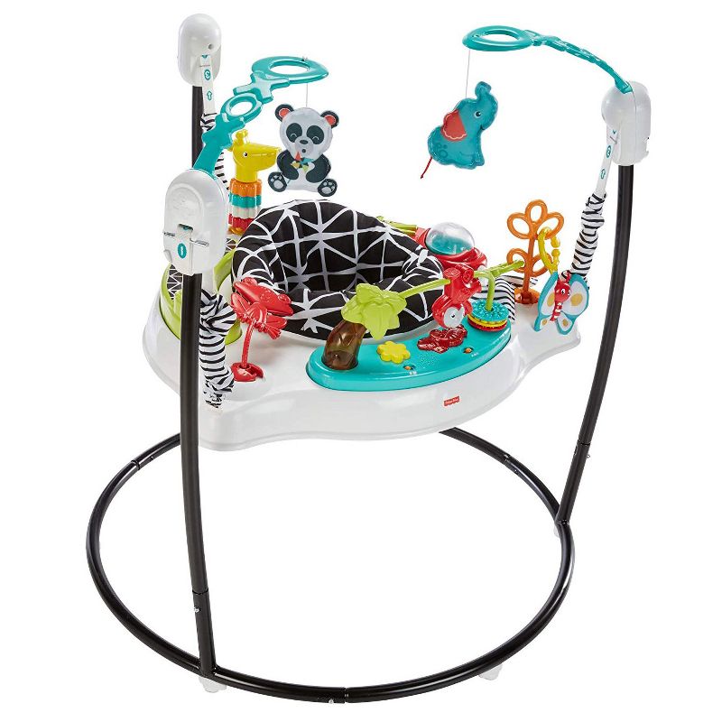 Fisher-Price FWY41 Animal Wonders Jumperoo with 360-Degree Spin Capacity, Teal