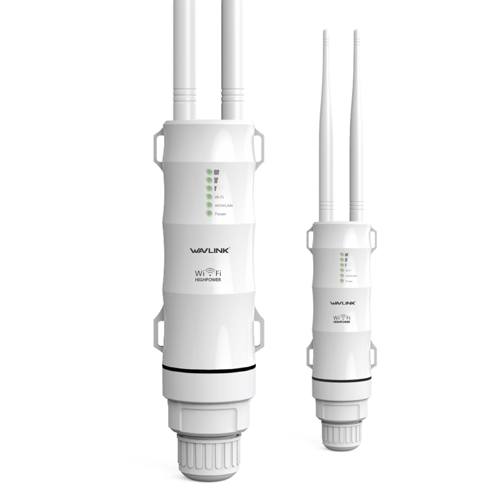 Wavlink AC600 High Power Outdoor Wireless WIFI Router/AP Repeater, 2.4GHz 150Mbps + 5GHz 433Mbps Outer Detachable Antenna outdoor Wireless Repeater Dual Band AC600 outside Repeater Router POE