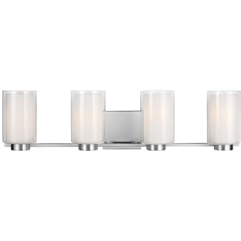 Feiss Bergin 30" Wide Satin Nickel 4-Light Bath Light