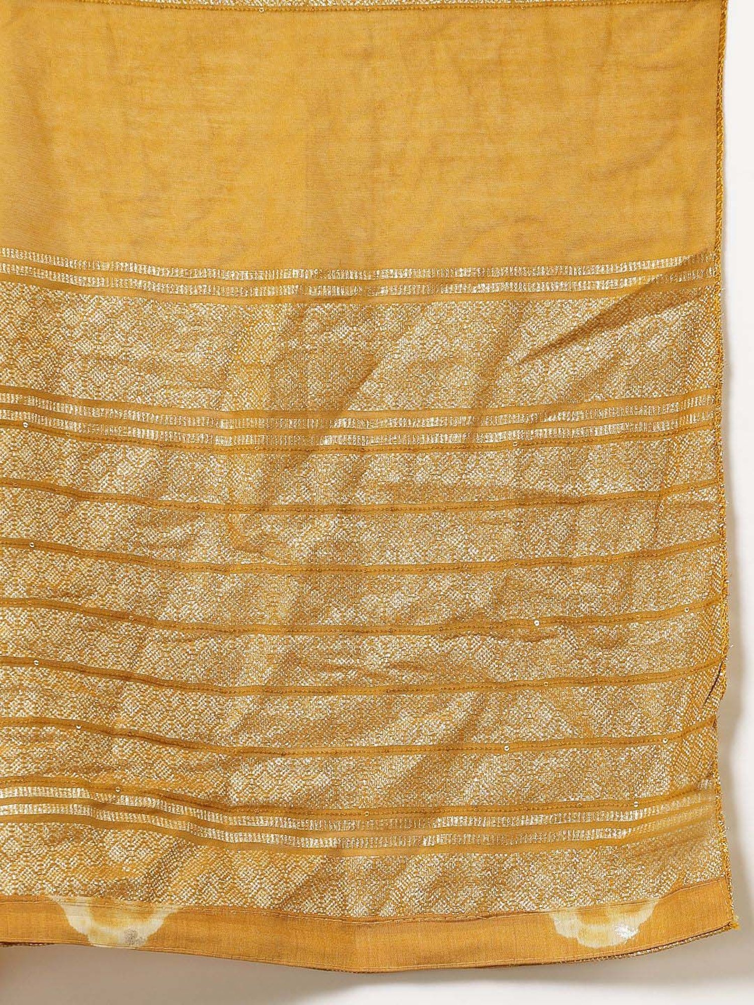 Stylum Mustard Printed Kurta Pant Set With Dupatta