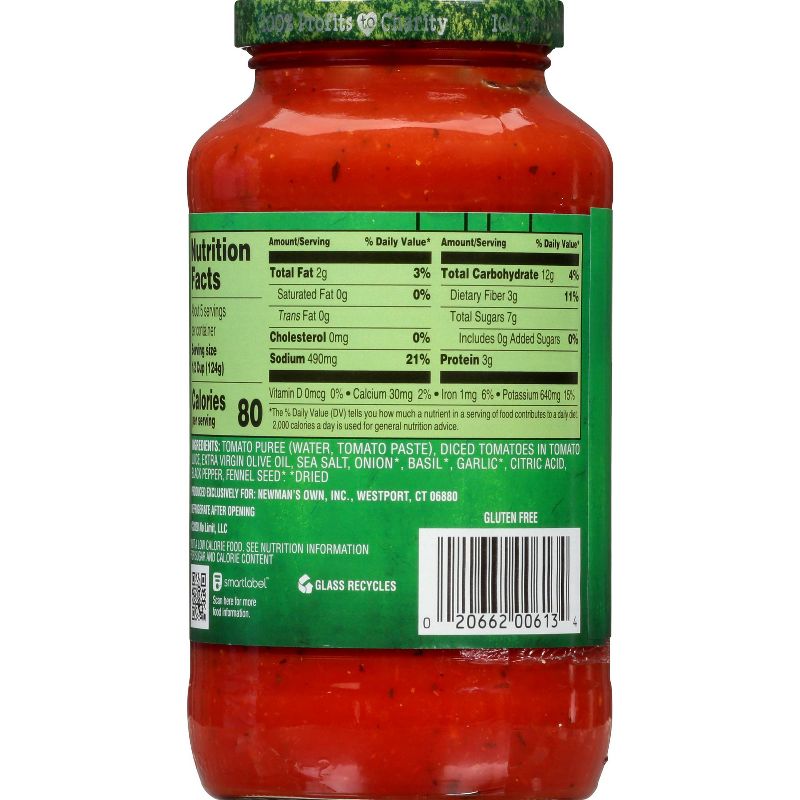 Newman's Own Marinara Pasta Sauce 24oz