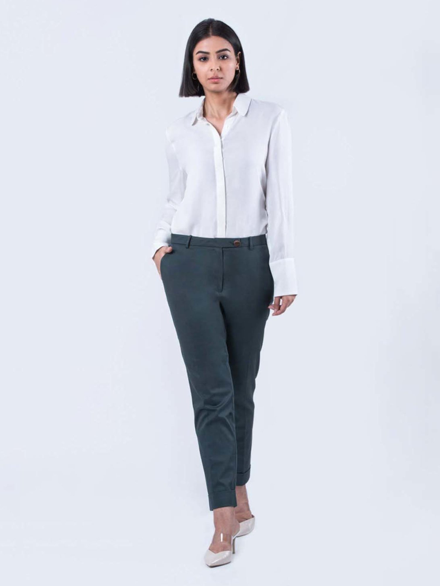 Qua Ecru The Uber Relaxed Shirt