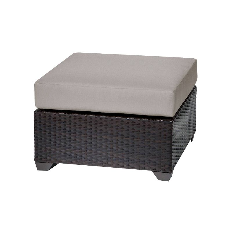 Barbados 12pc Patio Curved Sectional Seating Set with Cushions - Beige - TK Classics