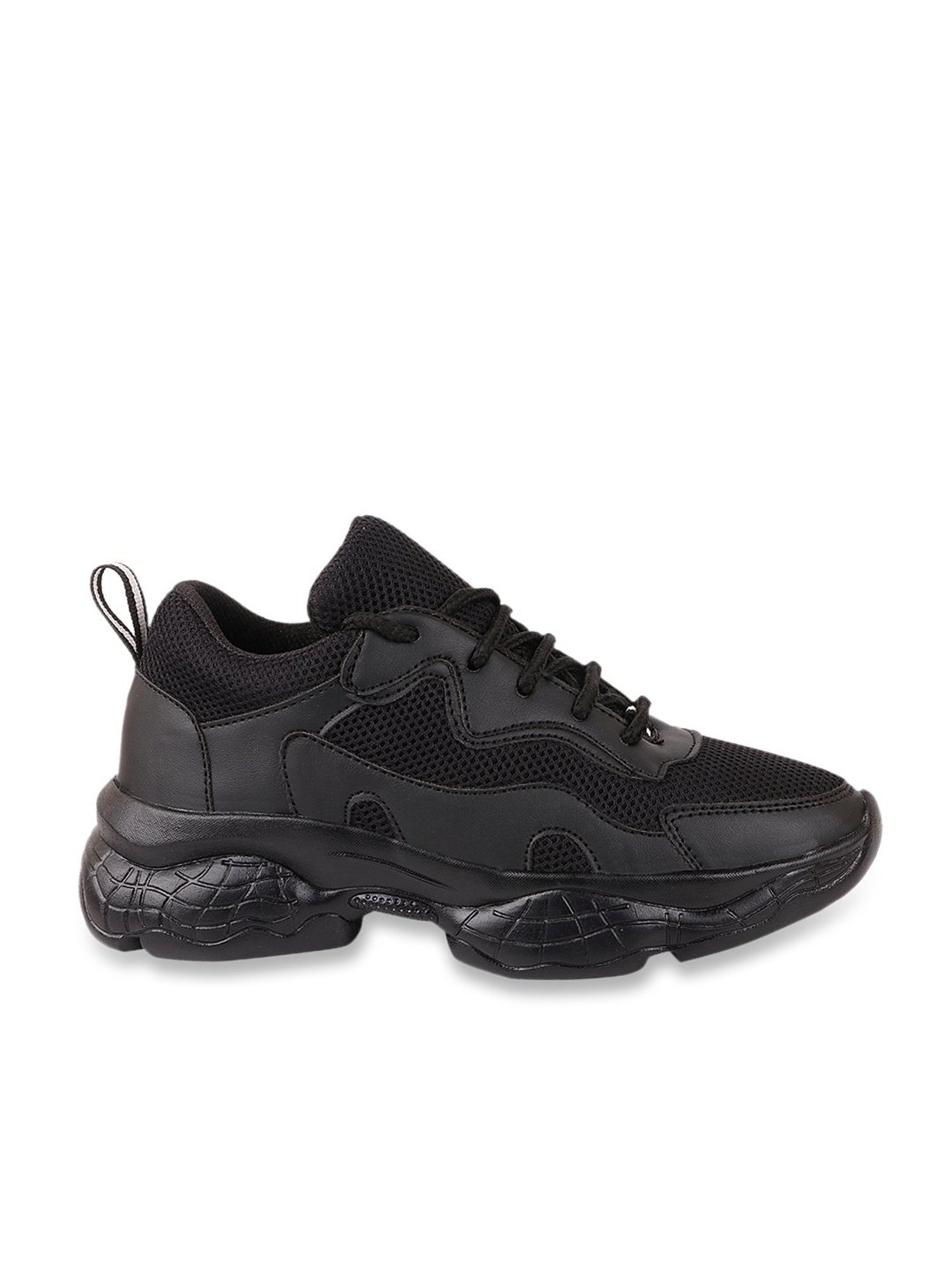 Shoetopia Women's Black Sneakers