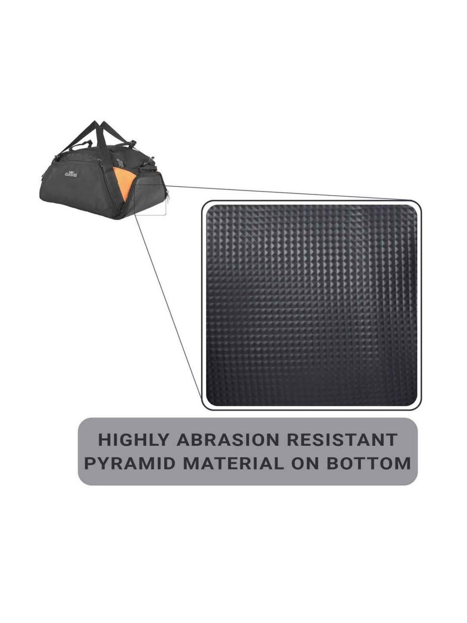 Gods Black Solid Saddle Bag