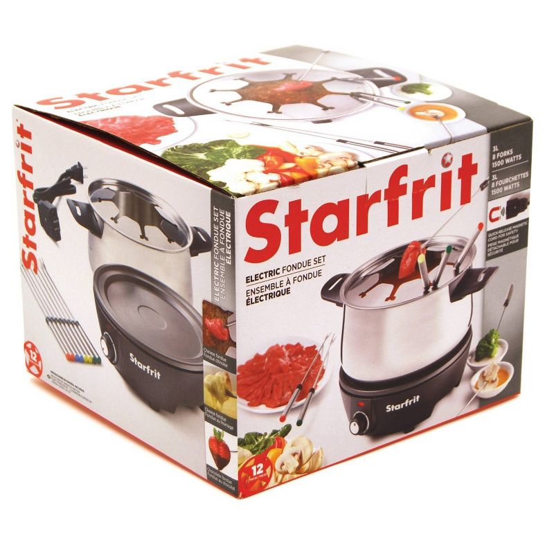 Starfrit 3.2qt Electric Fondue Set - Gray