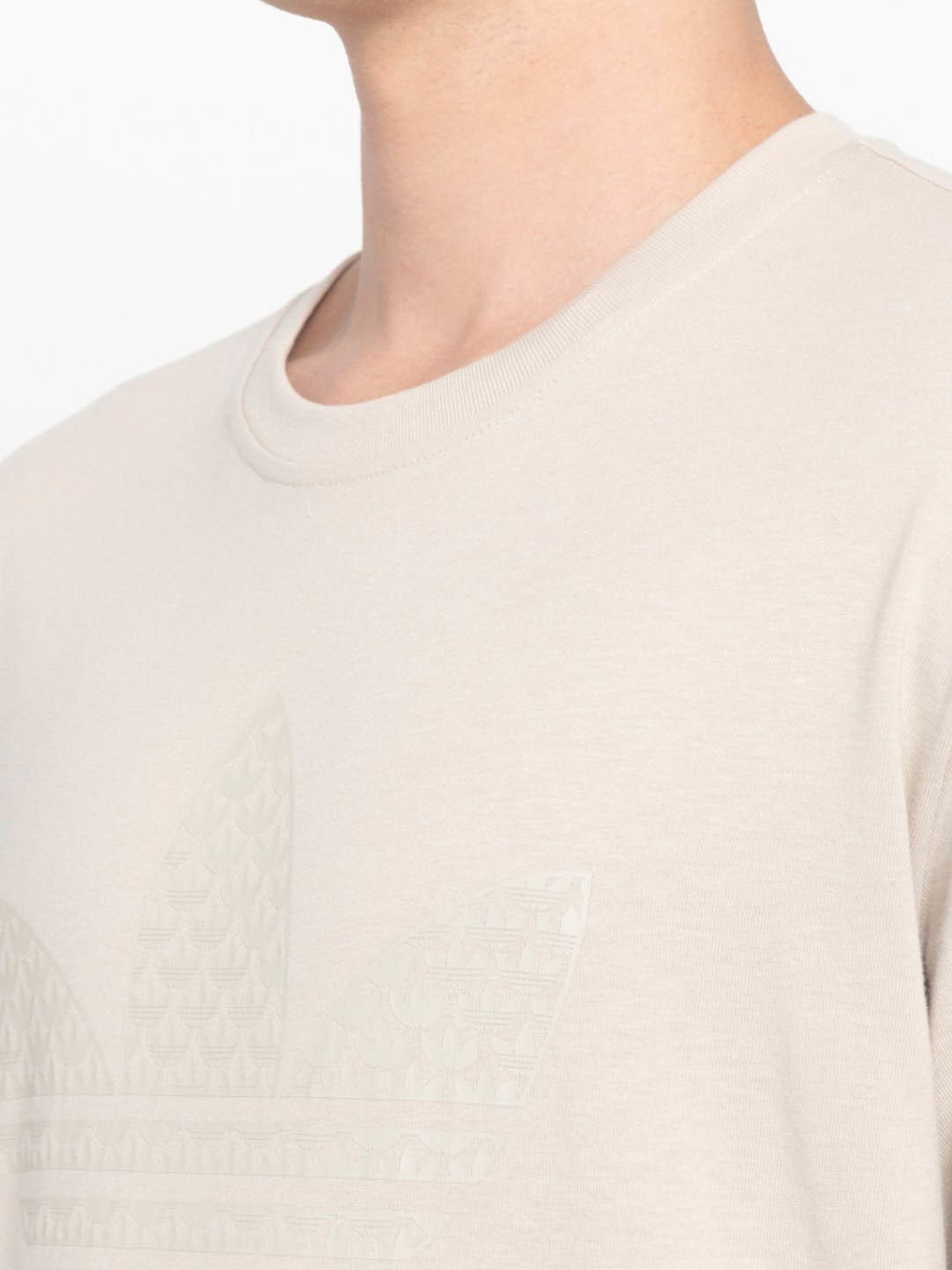 Adidas Originals Brown Cotton Regular Fit T-Shirt