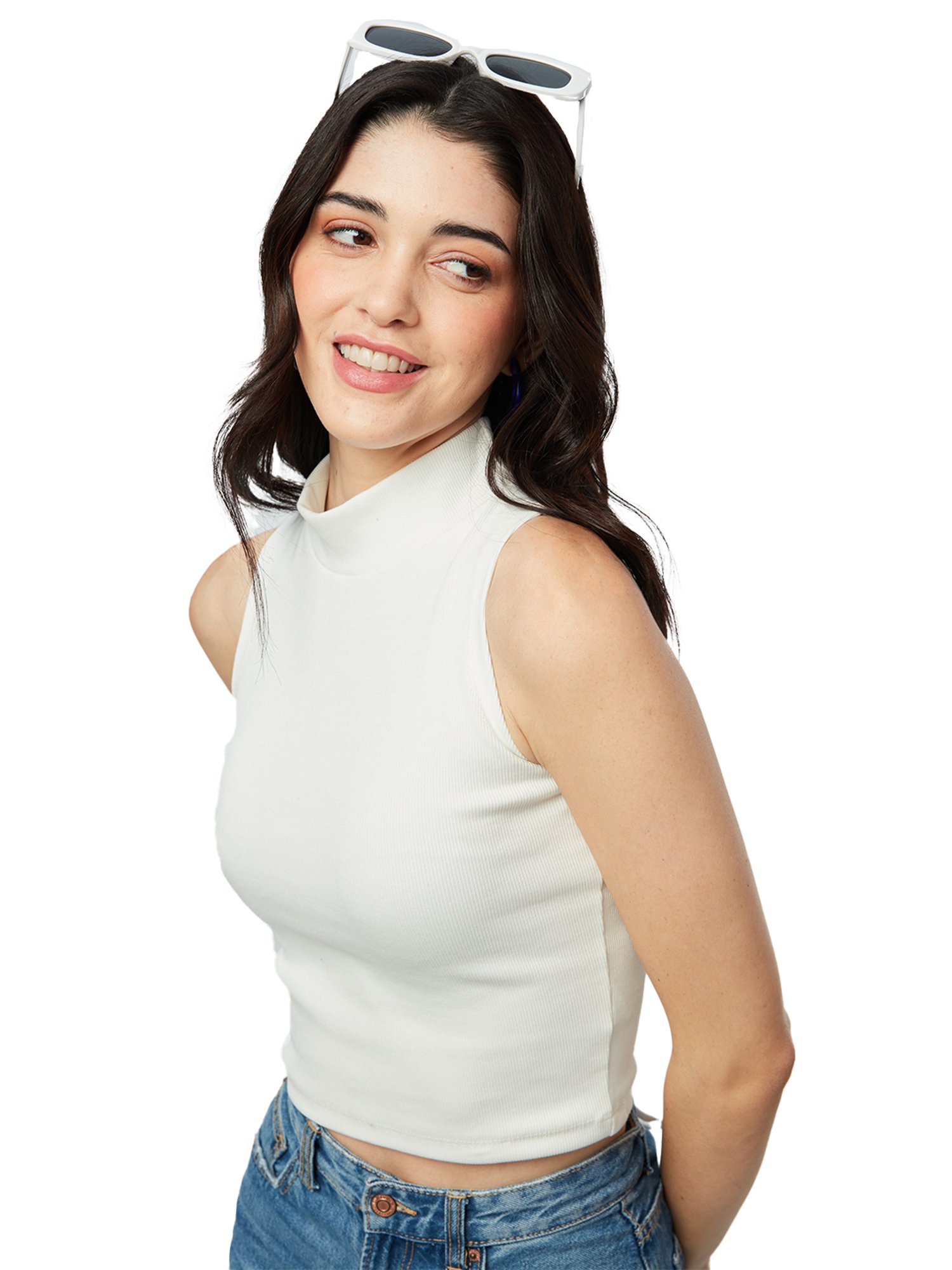 Fame Forever by Lifestyle White Cotton Printed T-Shirt