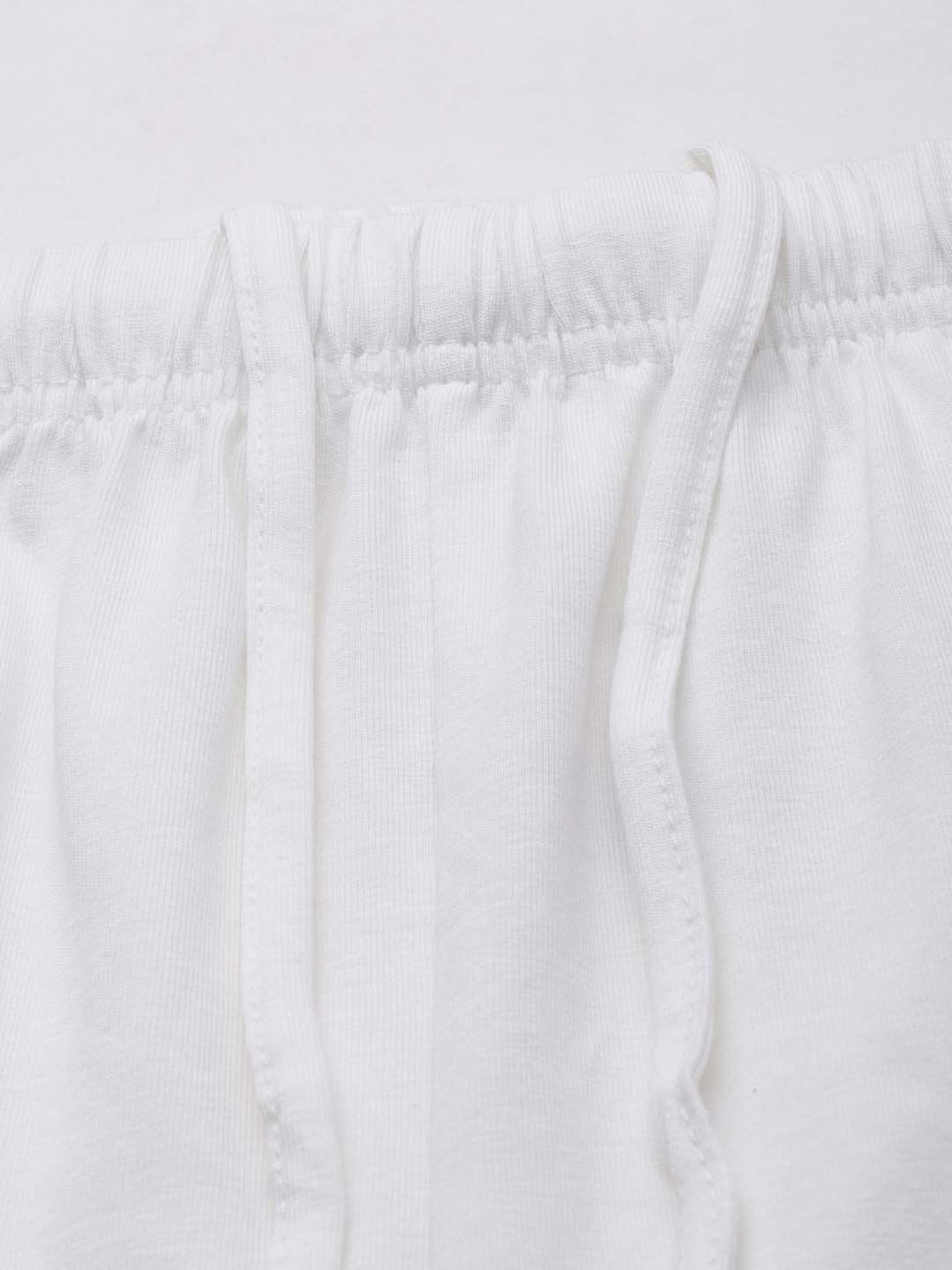 Amukti White Regular Fit Mid Rise Leggings