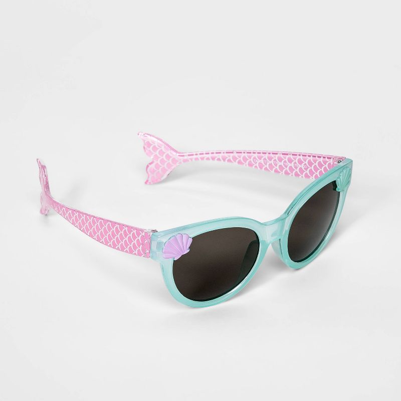 Girls' Mirror Lens Sunglasses - Cat & Jack™ Purple/Blue