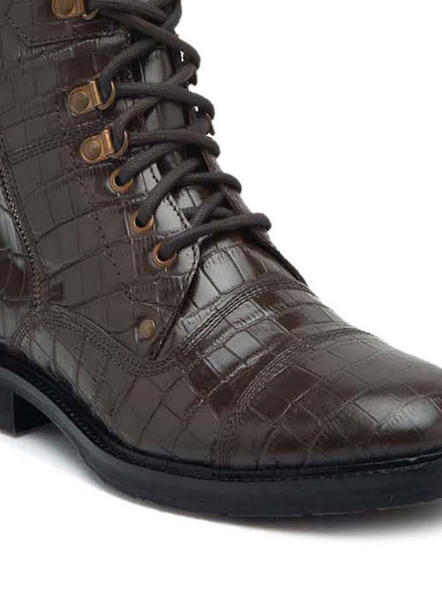 Teakwood Leathers Men's Brown Derby Boots