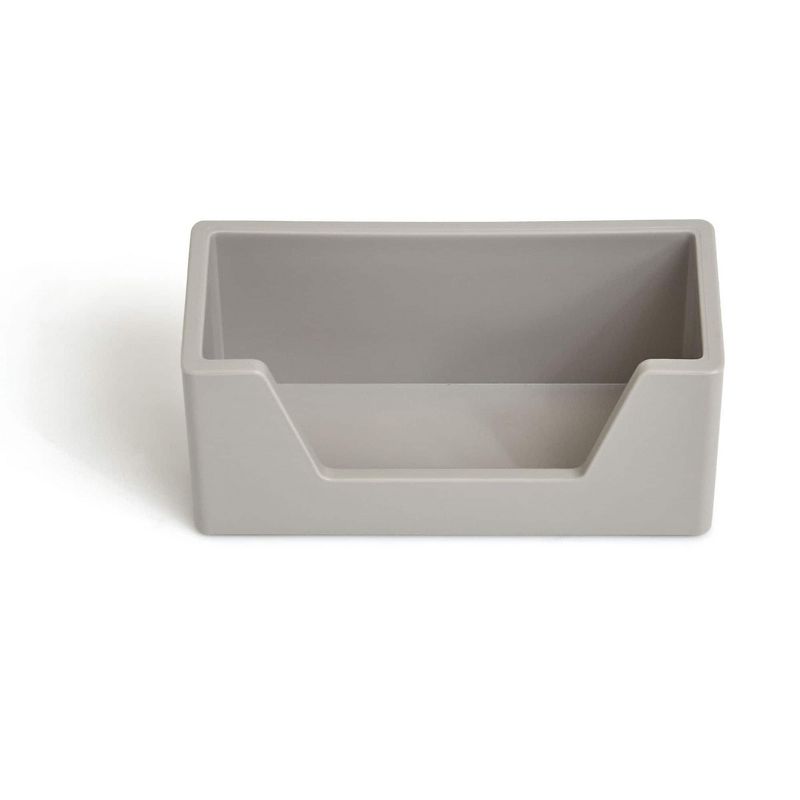 TRU RED Business Card Holder, Gray TR55271 