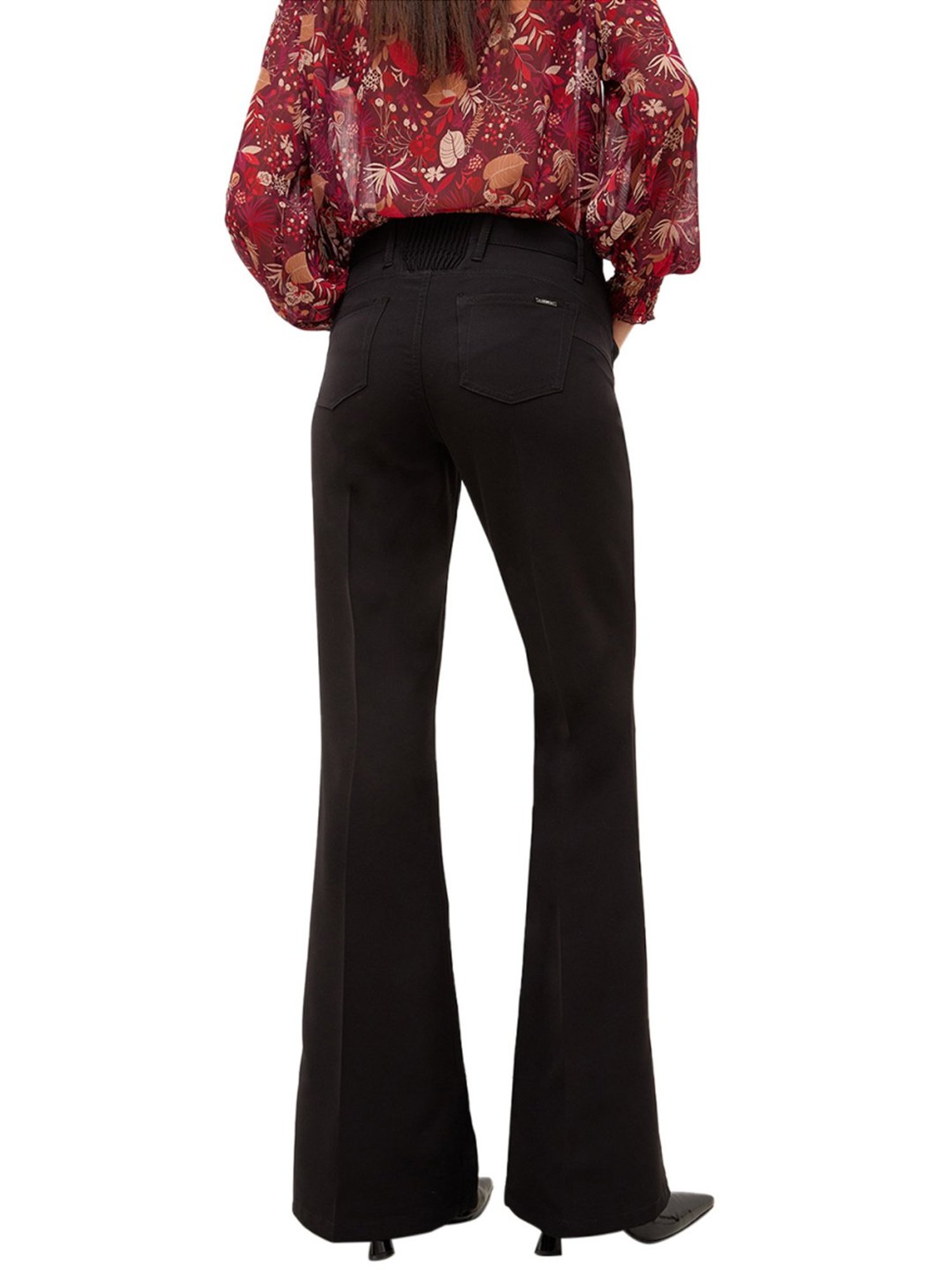 Liu Jo Nero Regular Fit Flat Front Trousers