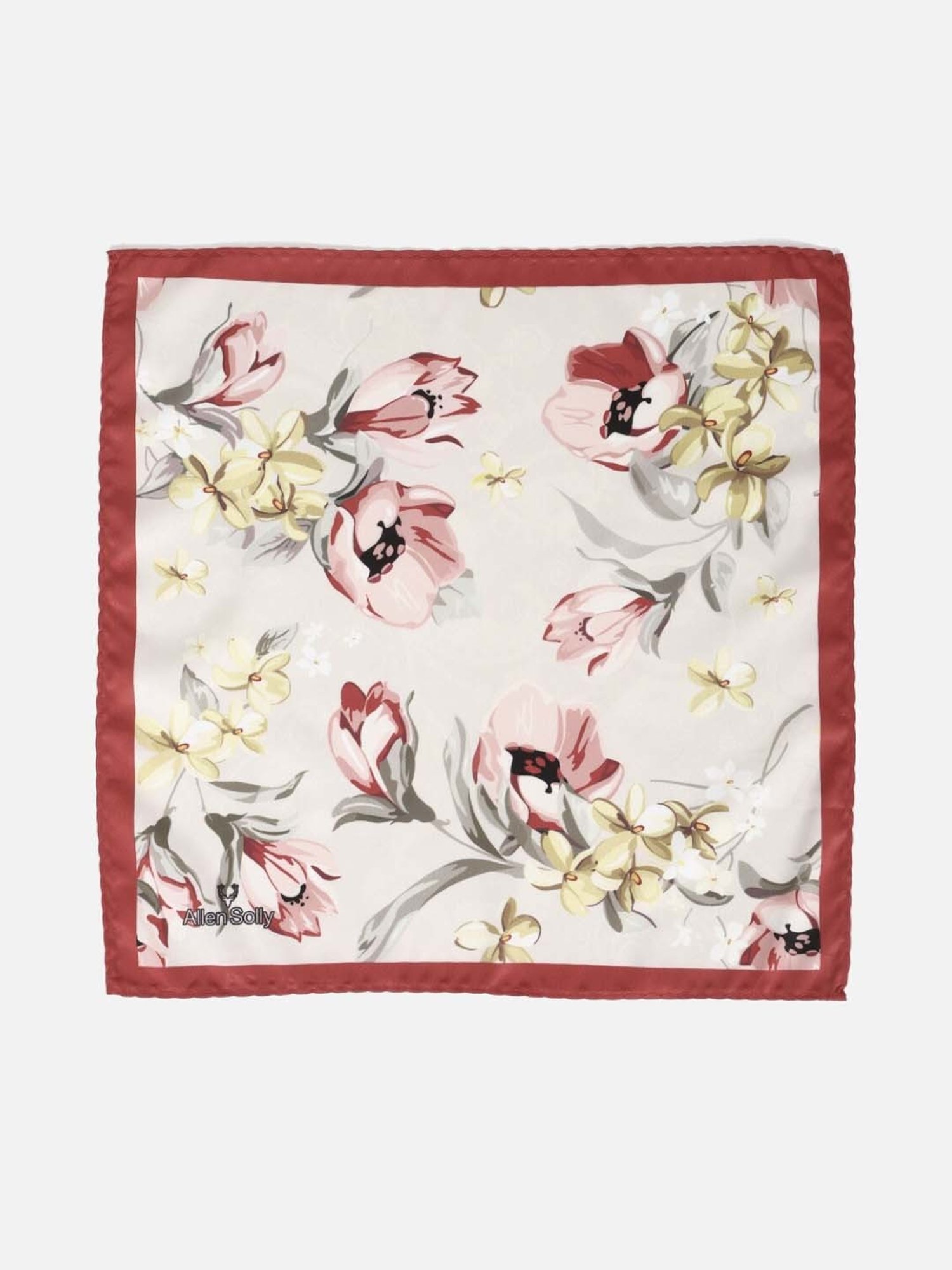 CHOKORE Brown and Yellow Plaid Pocket Square