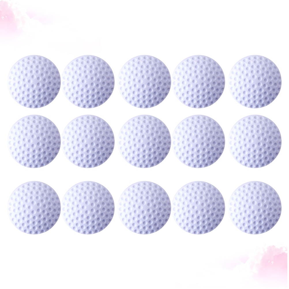 18Pcs Wall Protectors Fashion Self-adhesive Bumper Guard Round Door Stoppers(White)