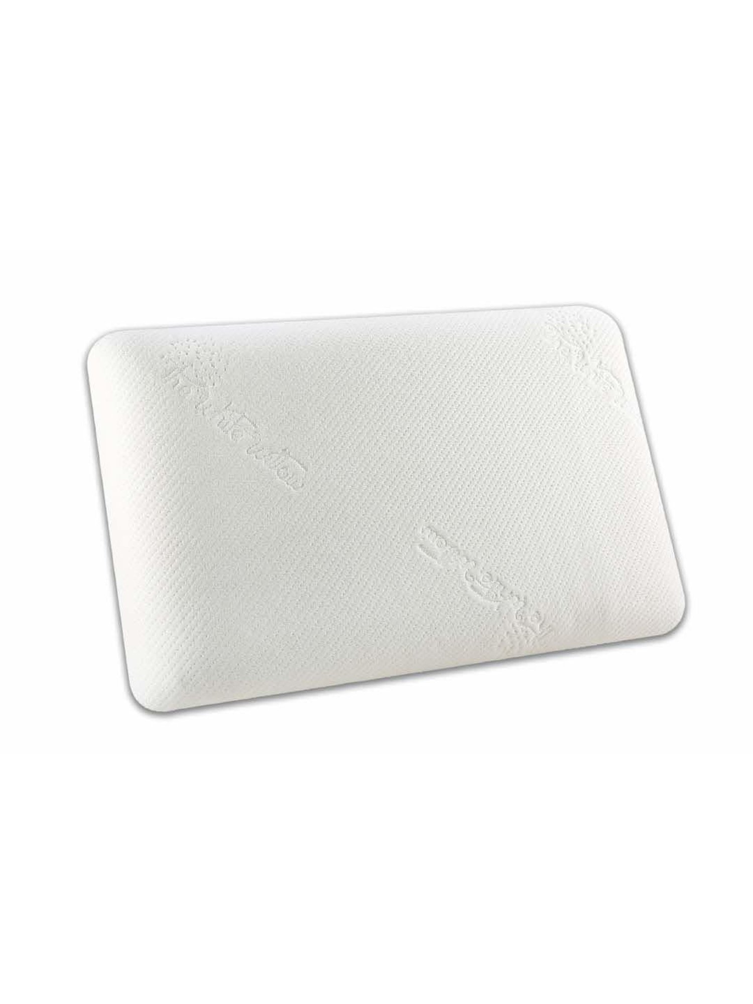 The White Willow White Stitched Memory Foam Pillow - Set of 1