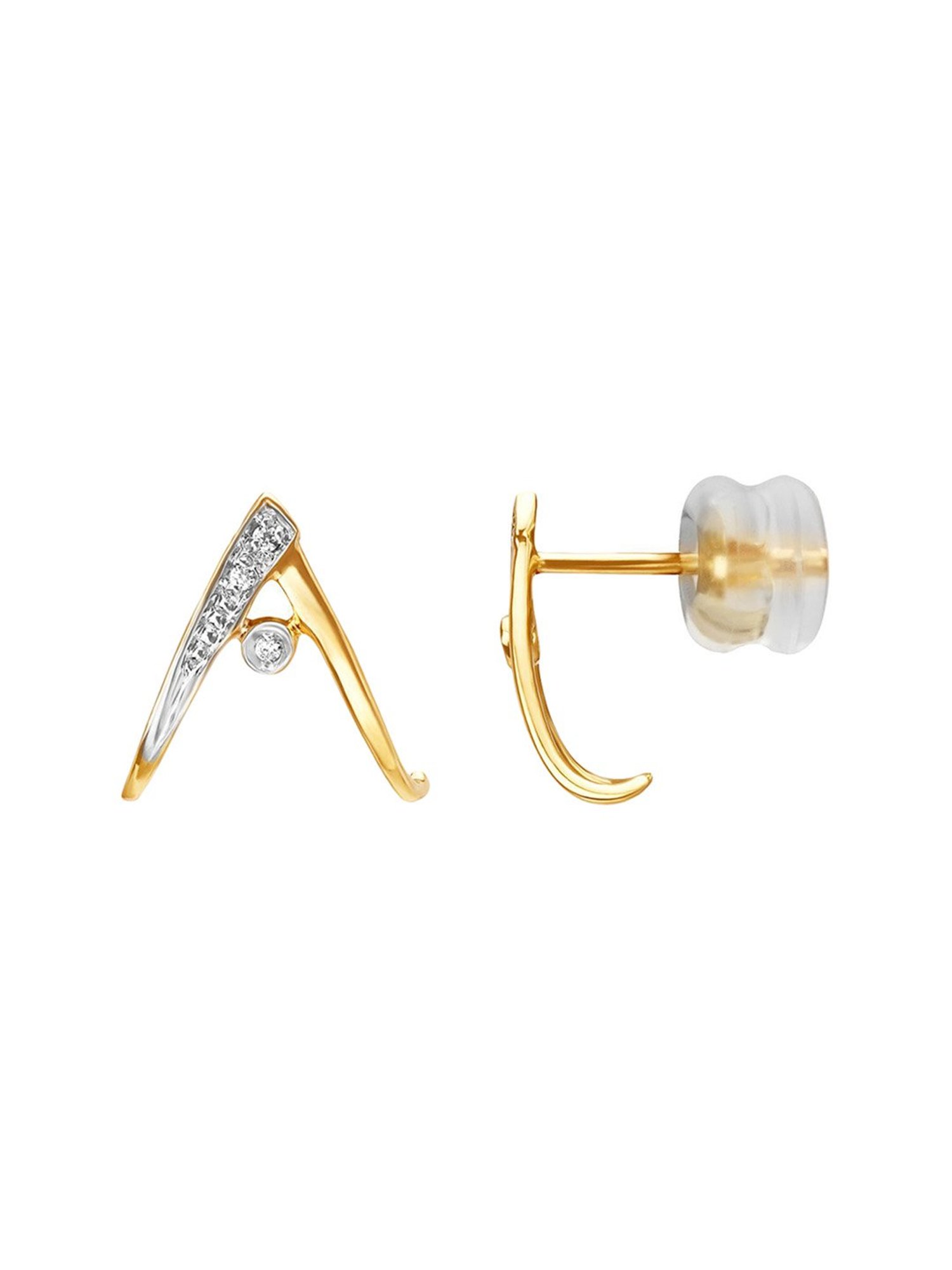 Mia by Tanishq 14k Gold & Diamond Earrings for Women