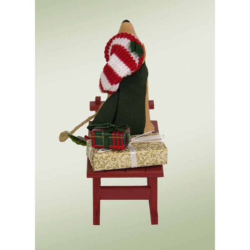 Byers Choice 5.5" Snow Day Dog with Sled Christmas Figure
