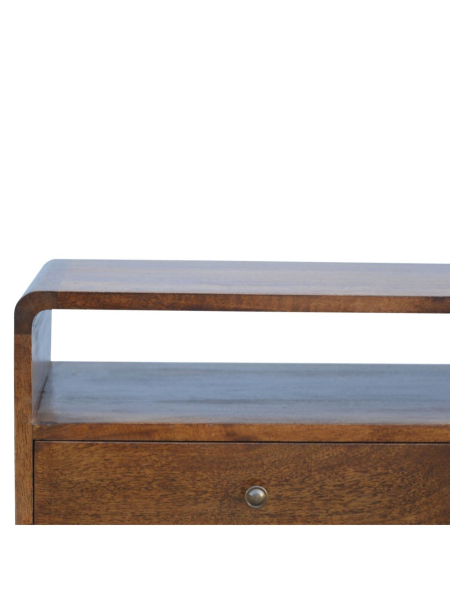 Artisan Furniture Brown Curved Chestnut Media Unit