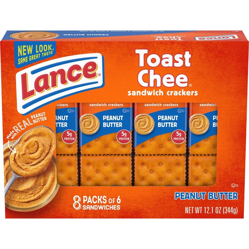 Lance Peanut Butter ToastChee Cracker Sandwiches - 1.5oz/8ct