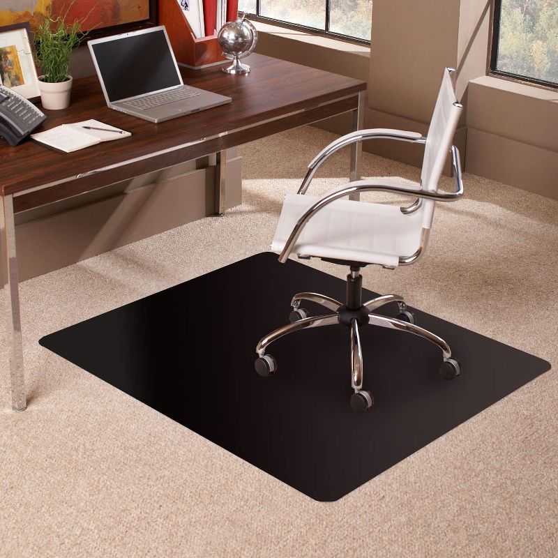 3'x4' Rectangle Office Chair Mat Black - ES Robbins