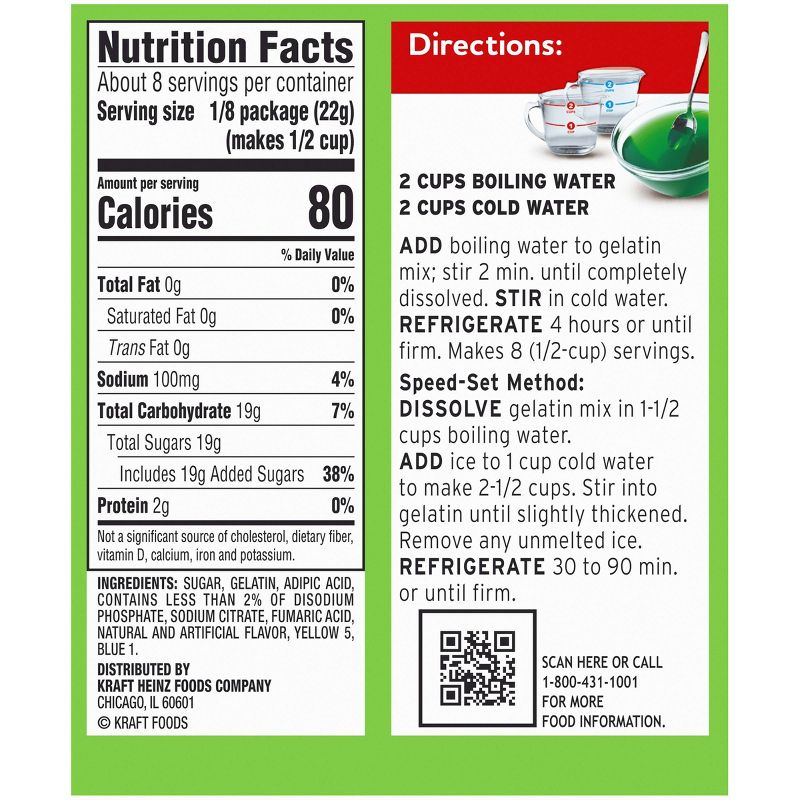 JELL-O Lime Gelatin - 6oz