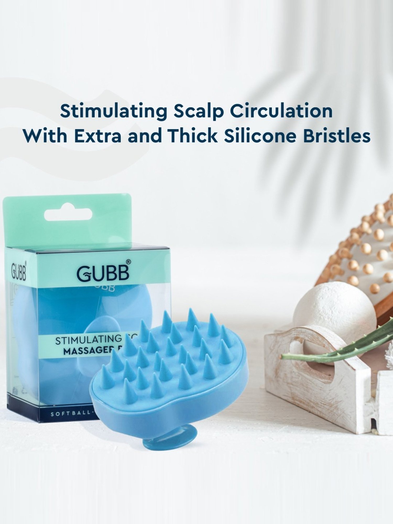 GUBB Stimulating Scalp Massager Brush