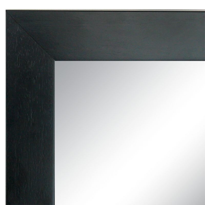 20" x 24" Tribeca Wood Framed Wall Mirror Black - Amanti Art