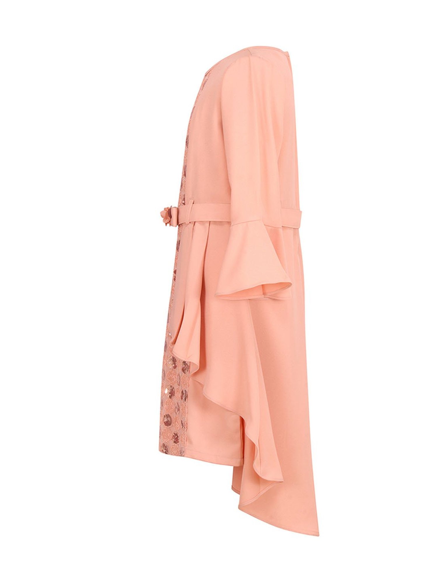 Cutecumber Kids Peach Embellished Dress