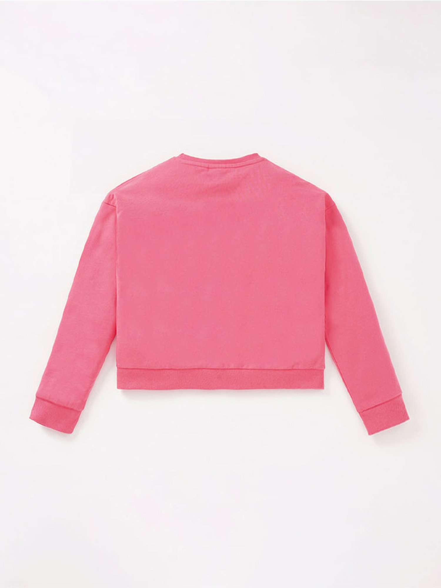 Edheads Kids Pink Cotton Printed Full Sleeves Sweatshirt Set