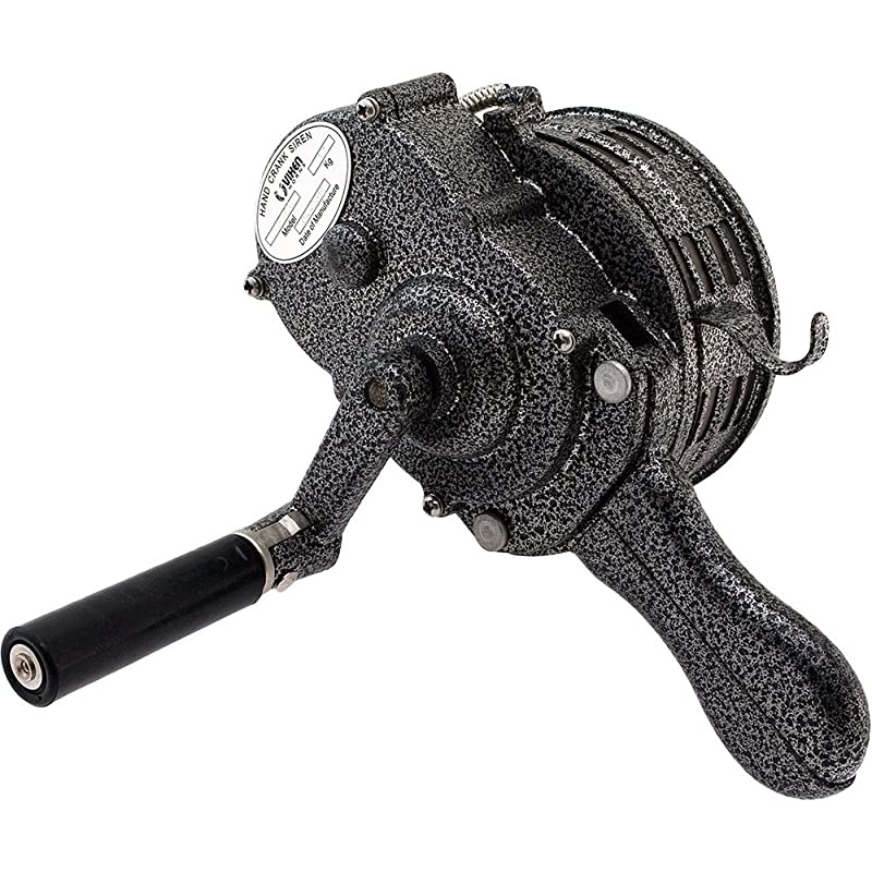 Loud Hand Crank Manual Operated Portable Metal AlarmSiren Air Raid VXS1000M