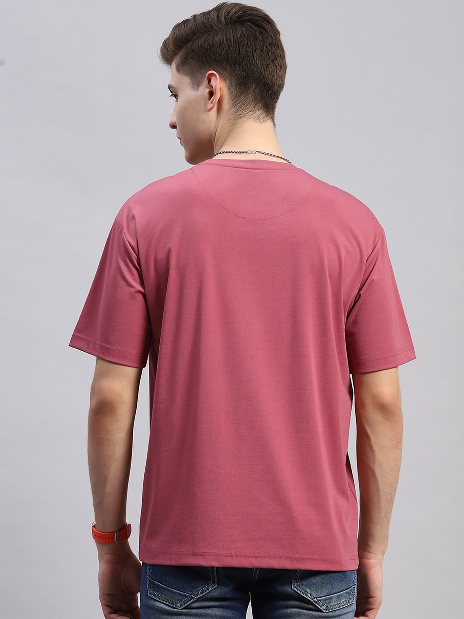 Monte Carlo Pink Regular Fit Printed T-Shirt