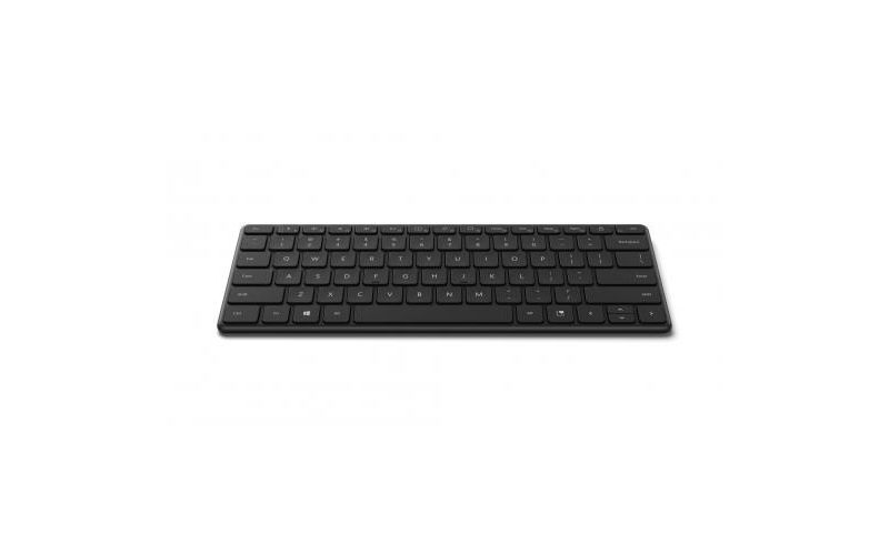 Microsoft Designer Compact Keyboard Matte Black - Bluetooth 5.0 Connectivity - 2.40 GHz Operating Frequency - Dedicated Emoji Key