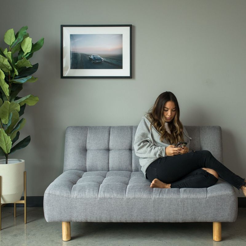 eLuxury Modern Plush Futon Couch