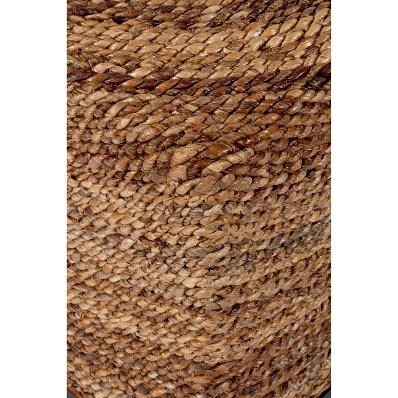 Chruchill Abaca Square Accent Table - Brown - East At Main