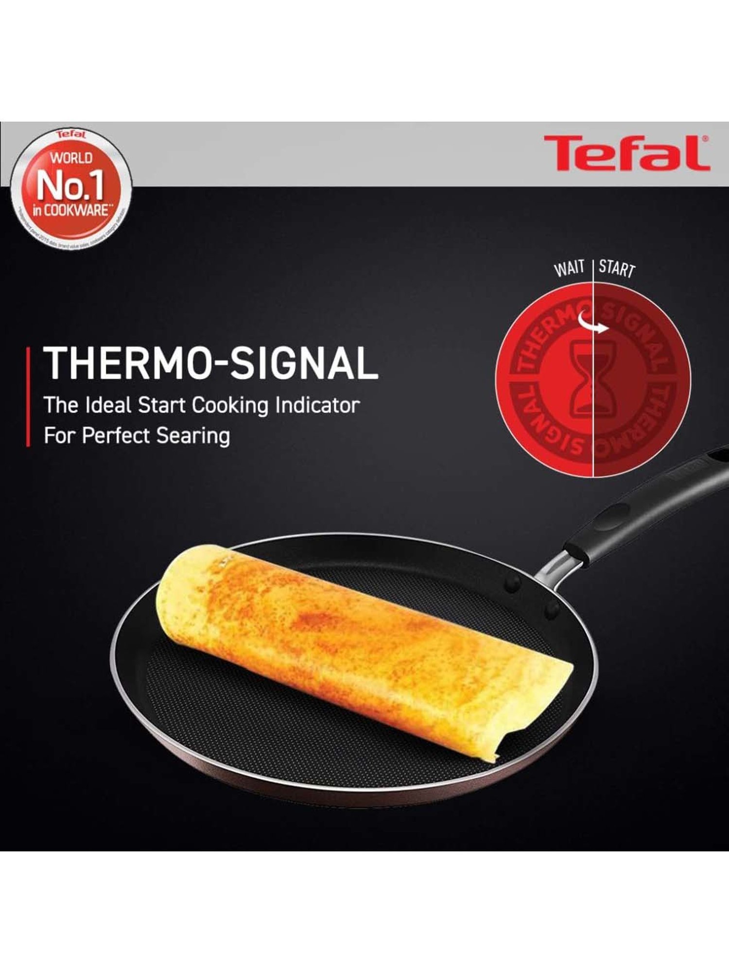 Tefal Day By Day Brown Aluminium 28 cm Non-Stick Tawas (15 L)