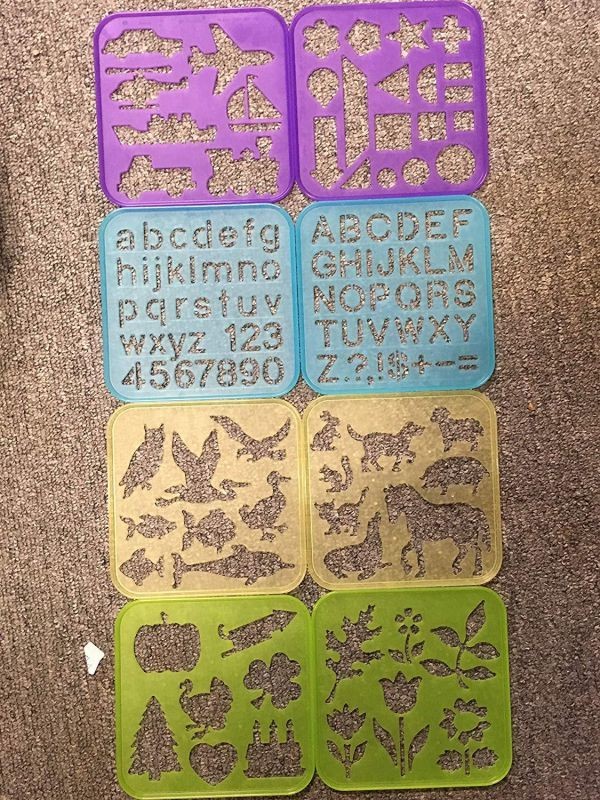 Tuppertoys Stencil Art Set 1987 Craft Hobby Toy