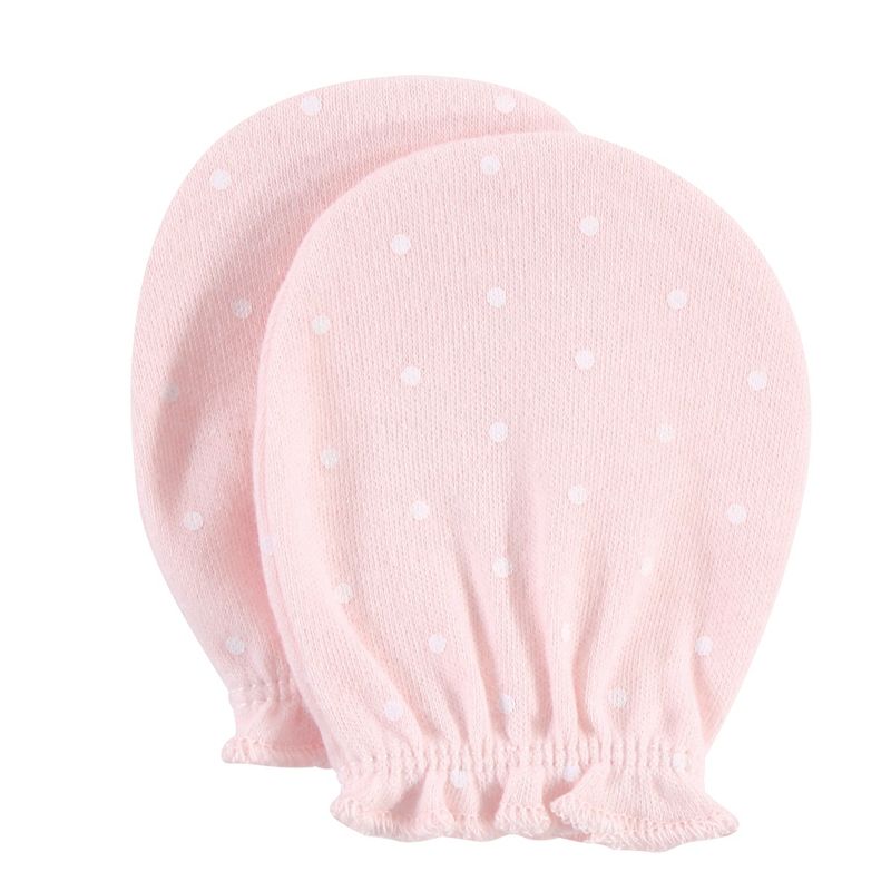 Luvable Friends Baby Cotton Scratch Mittens 4pk, Owl, One Size