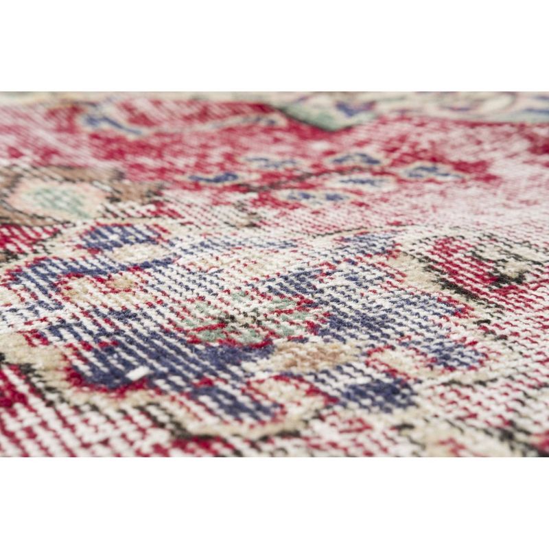 6'5"x9'10" Vintage One-of-a-Kind Heraclia Rug Red - Revival Rugs