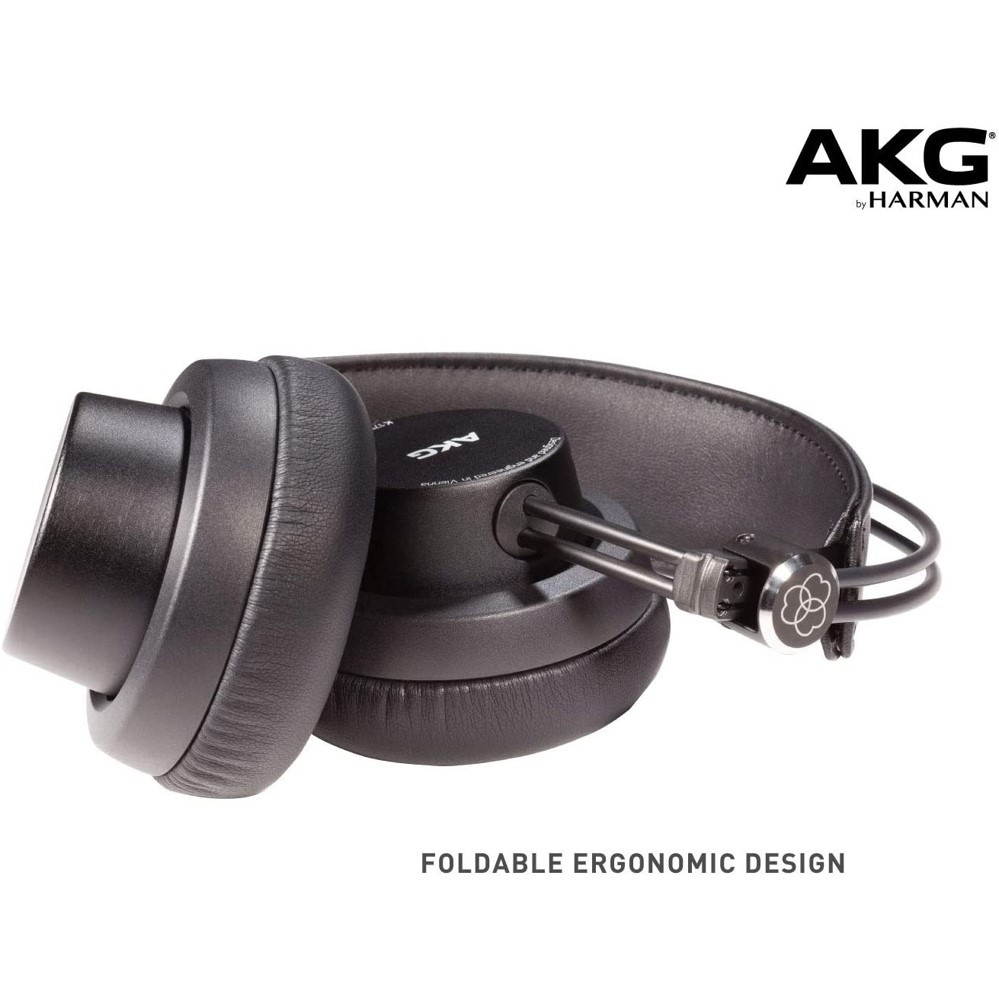 AKG K175 Closed Back Supra-aural Studio Headphones Black