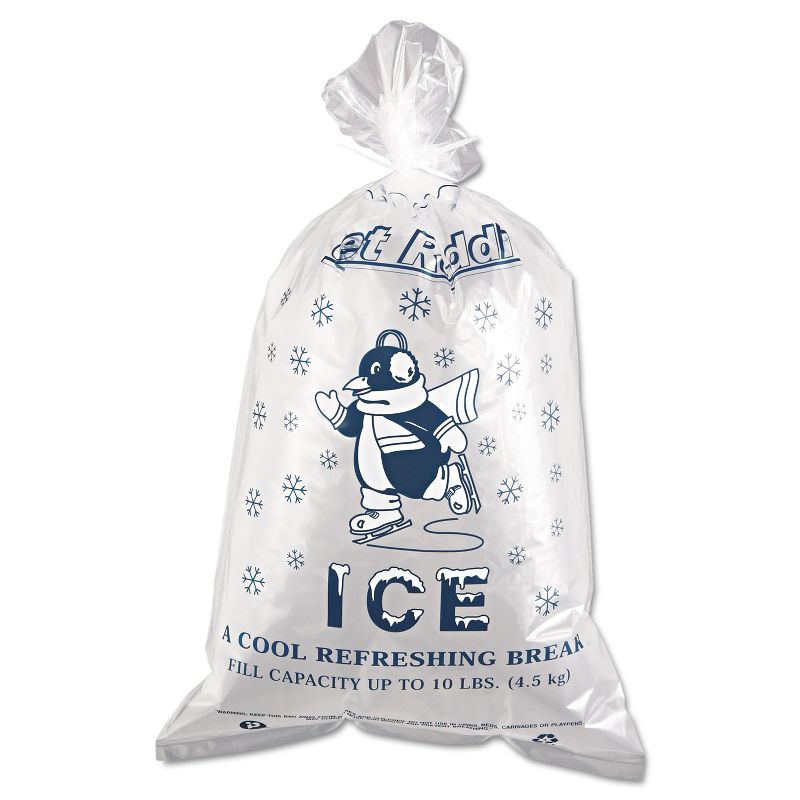Inteplast Group Ice Bag 12 x 21 10lb Capacity 1.5mil Clear/Blue 1000/Carton IC1221