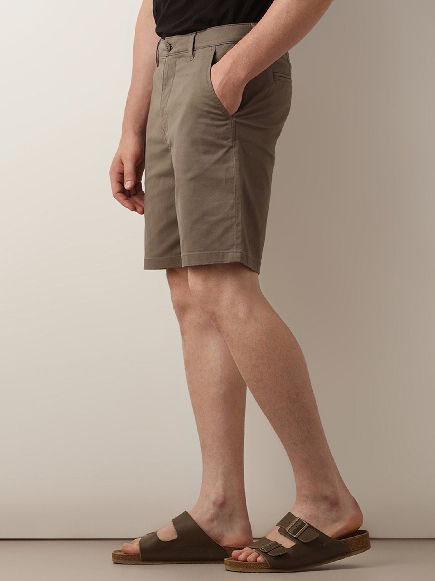 SELECTED HOMME Dark Olive Regular Fit Chino Shorts