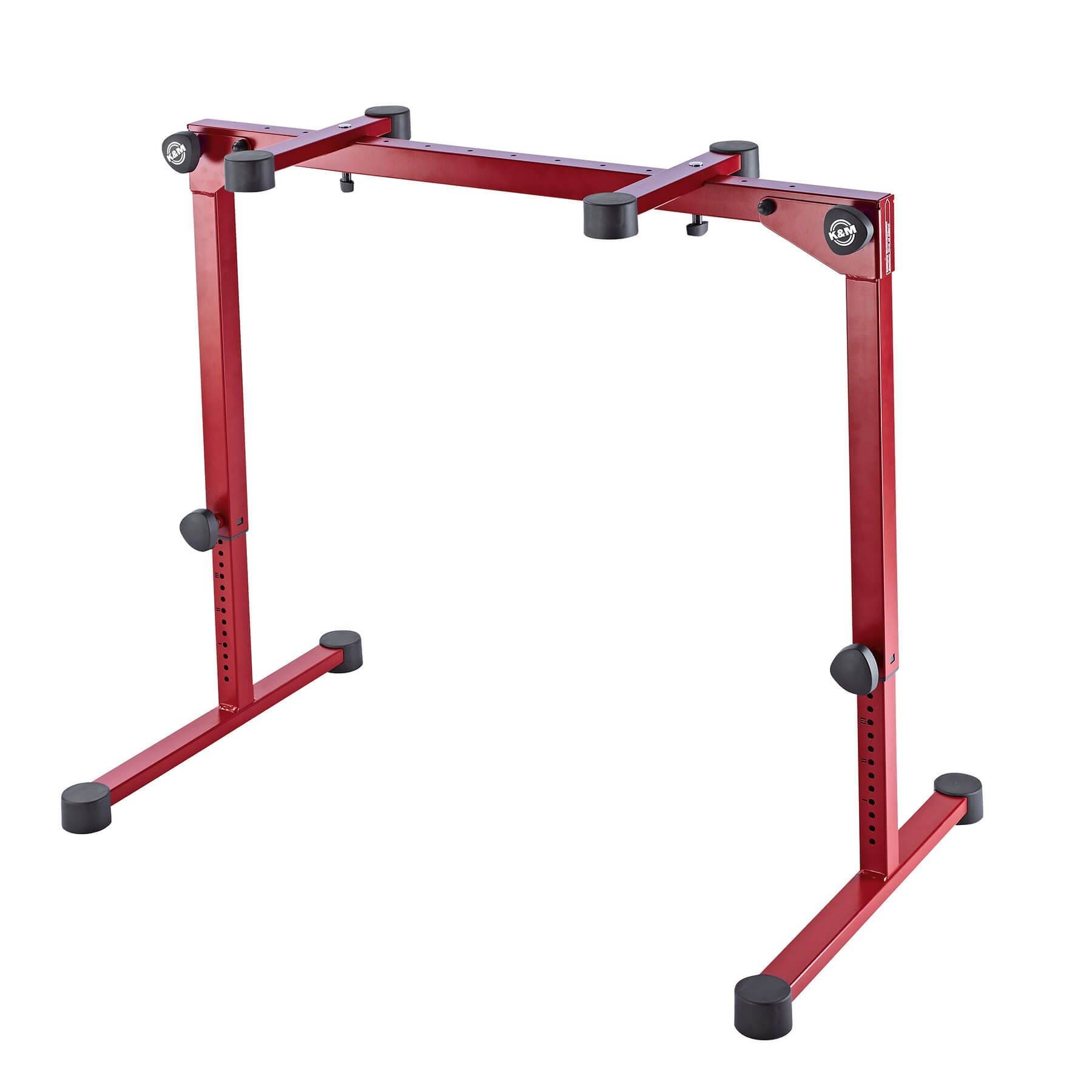 K&M 18820 Ruby Red Omega Pro Table-style Keyboard Stand with Folding Legs