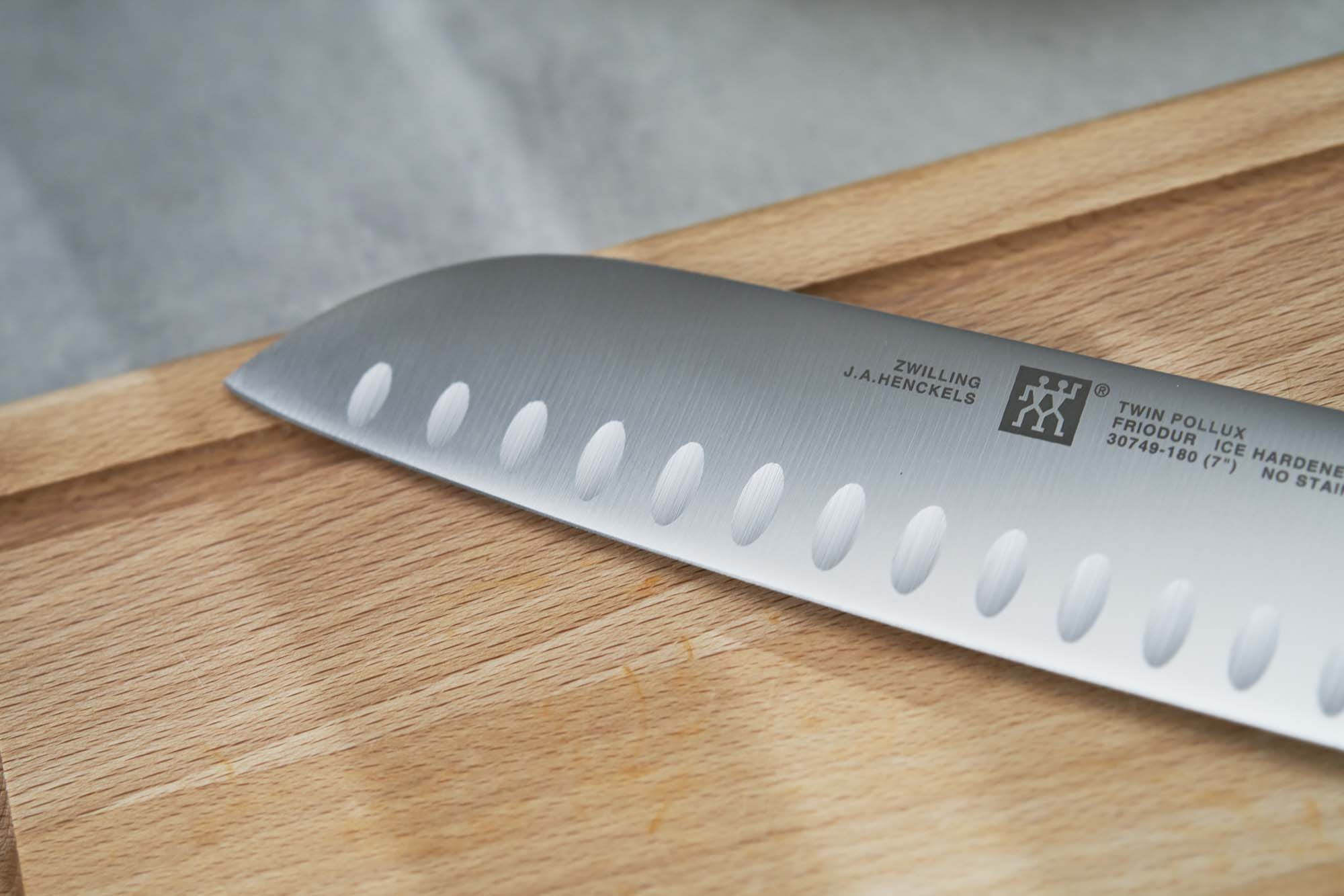 ZWILLING TWIN Signature 7-inch Hollow Edge Santoku Knife