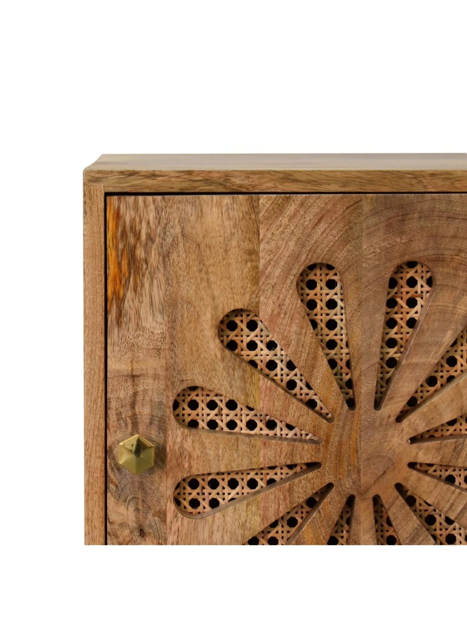 Artisan Furniture Rosalie Solid Brown Mango Wood Side Table