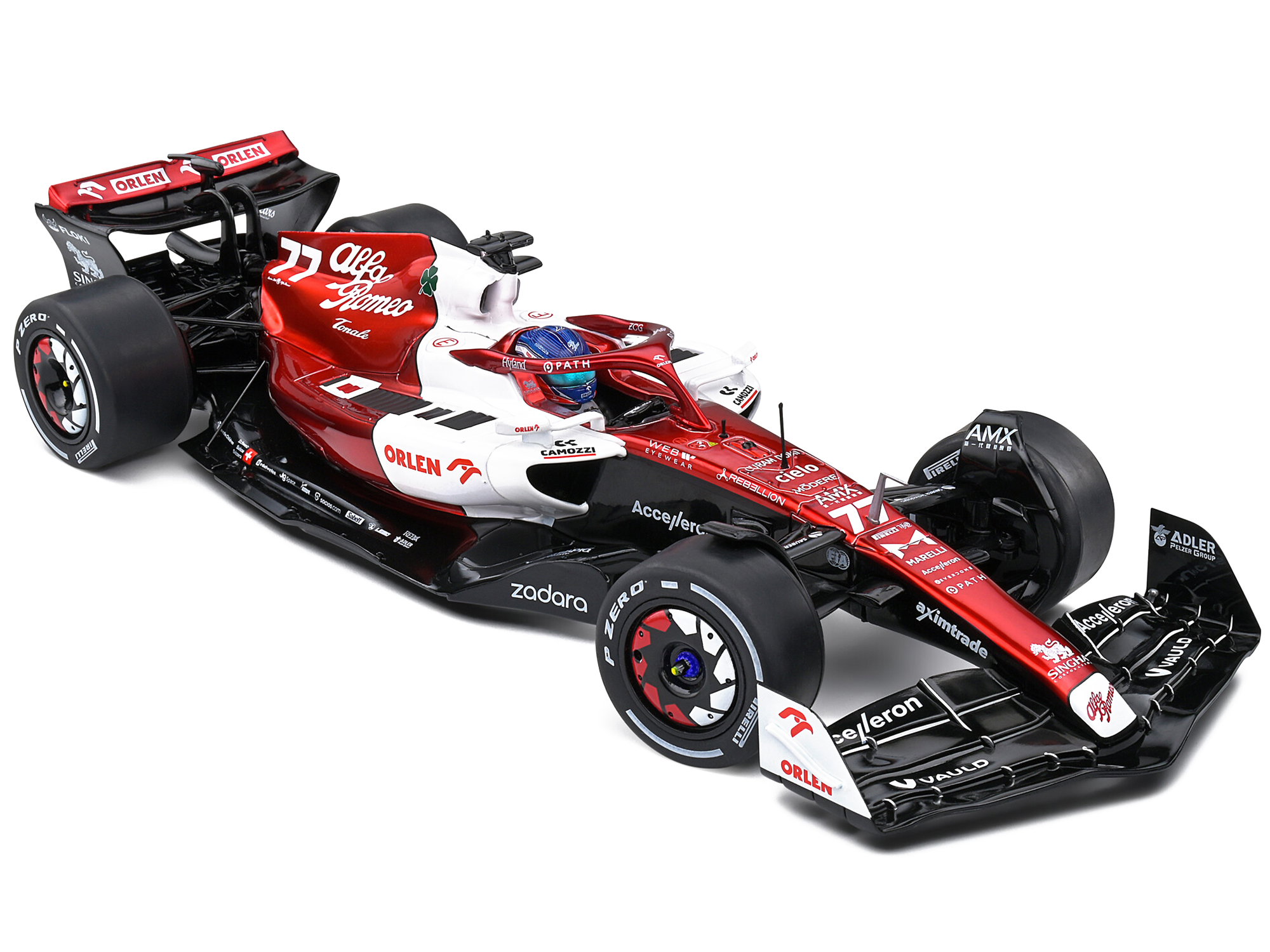 Alfa Romeo C42 #77 Valtteri Bottas Formula One F1 "Emilia Romagna GP" (2022) "Competition" Series 1/18 Diecast Model Car by Solido