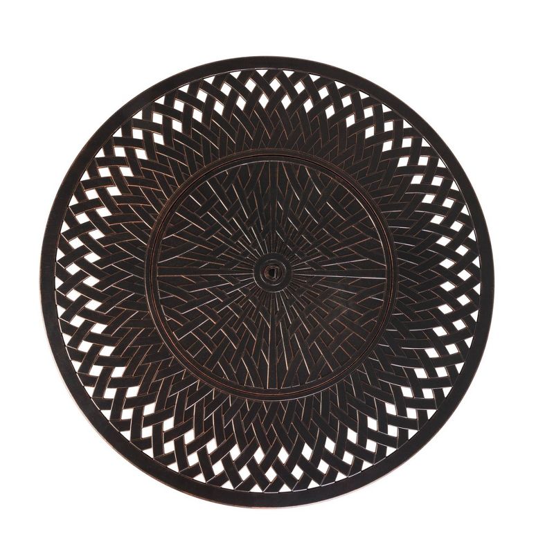 Verona Aluminum Round LPG Fire Pit - Fire Sense