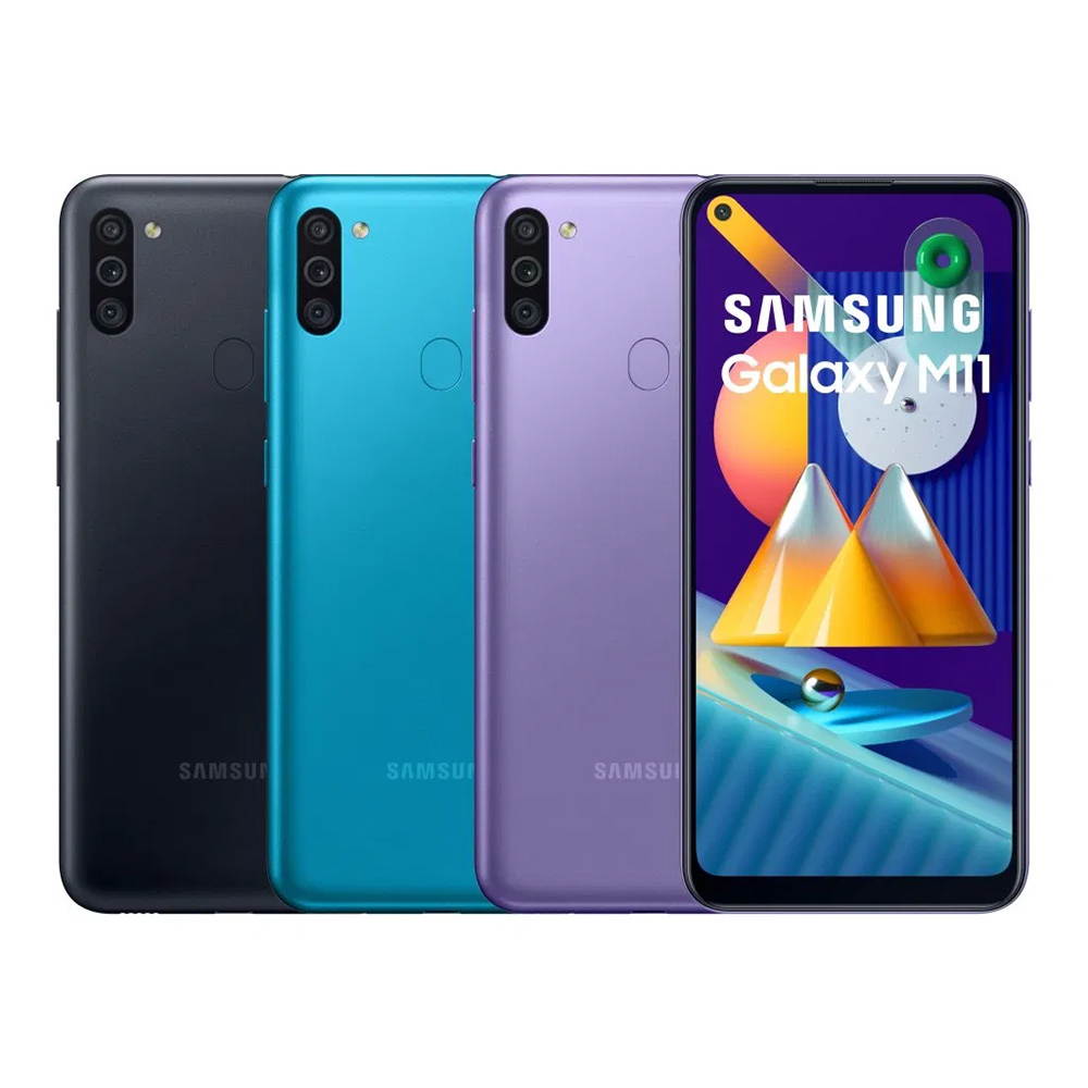 Samsung Galaxy M11 32GB M115F/DSN Dual SIM GSM Factory Unlocked 4G LTE 6.4 in  3GB RAM Triple Camera Smartphone Blue