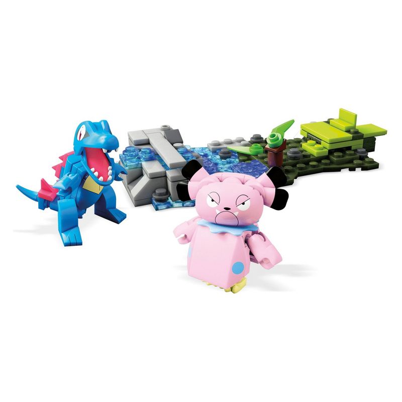 Mega Construx Pokemon Totodile vs. Snubbull Construction Set