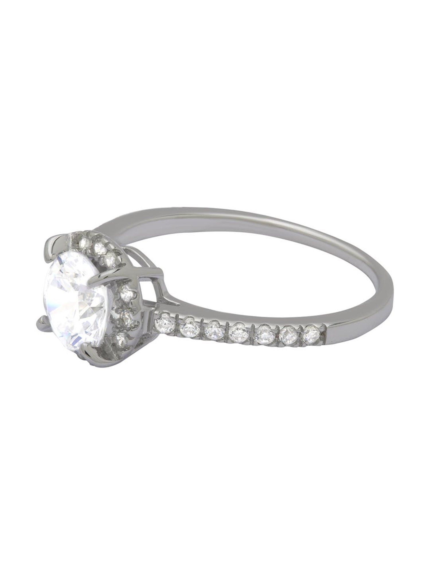 Anayra 92.5 Sterling Silver Sparkling Ring for Women